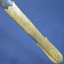 British 1827 Pattern Naval Flag Officers Sword with Andrea Ferrara Broadsword Blade 23